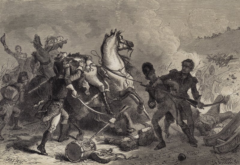 Slaget vid New Orleans, Död av General Pakenham av after Felix Octavius Carr Darley