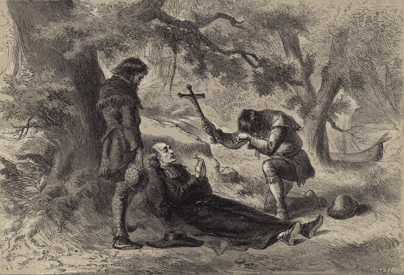 Fader Marquettes död av after Felix Octavius Carr Darley