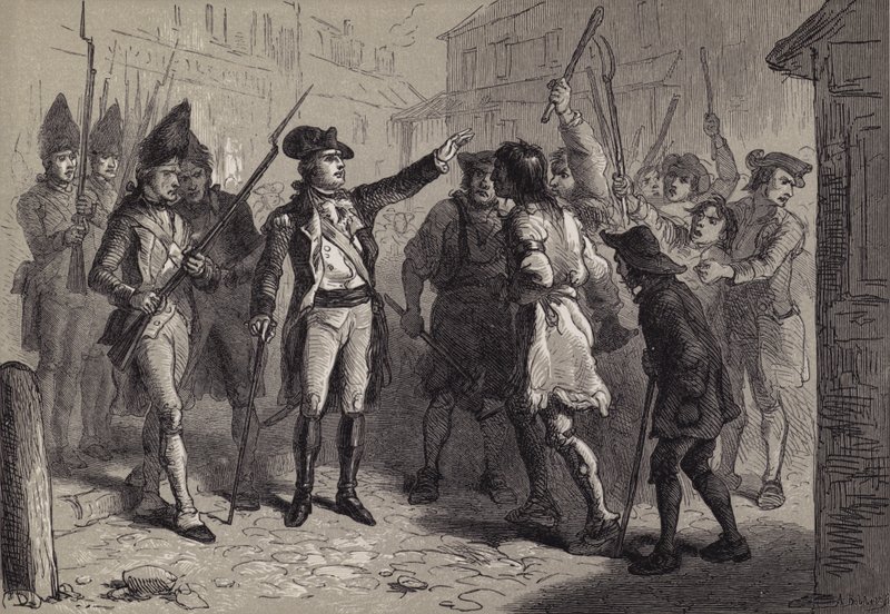 Guvernör Tryon och tillsynsmyndigheterna av after Felix Octavius Carr Darley