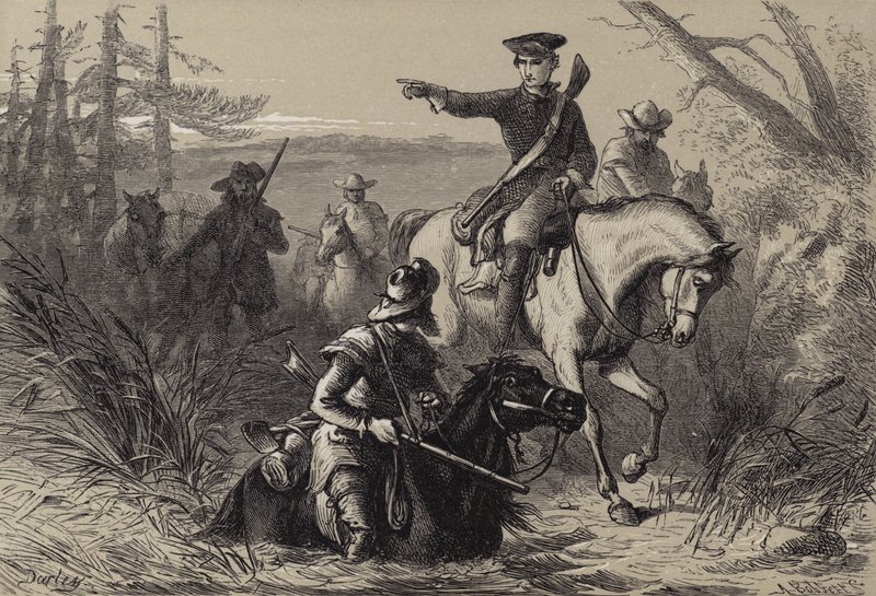 Major Washington på sitt uppdrag till den franske befälhavaren av after Felix Octavius Carr Darley