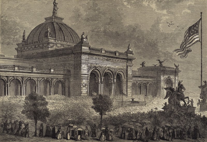 Invigning av hundraårsutställningen, 10 maj 1876 av after Felix Octavius Carr Darley