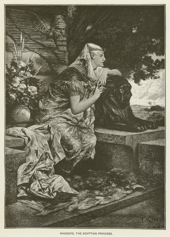 Rhodope, den egyptiska prinsessan av after Ferdinand Keller