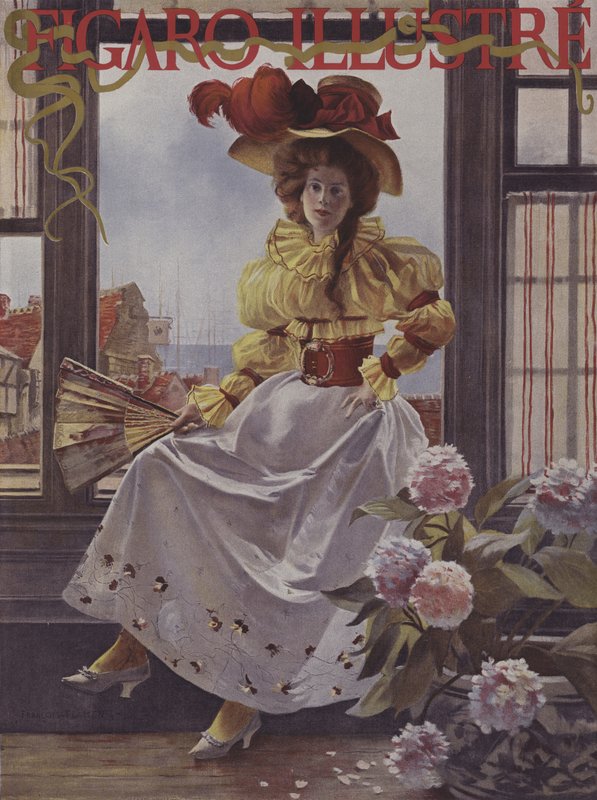 Väntar. Omslag till Le Figaro Illustre, december 1893 av after Francois Flameng