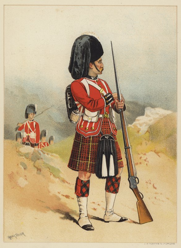 Den 79:e, Queens Own Cameron Highlanders av after Frank Feller