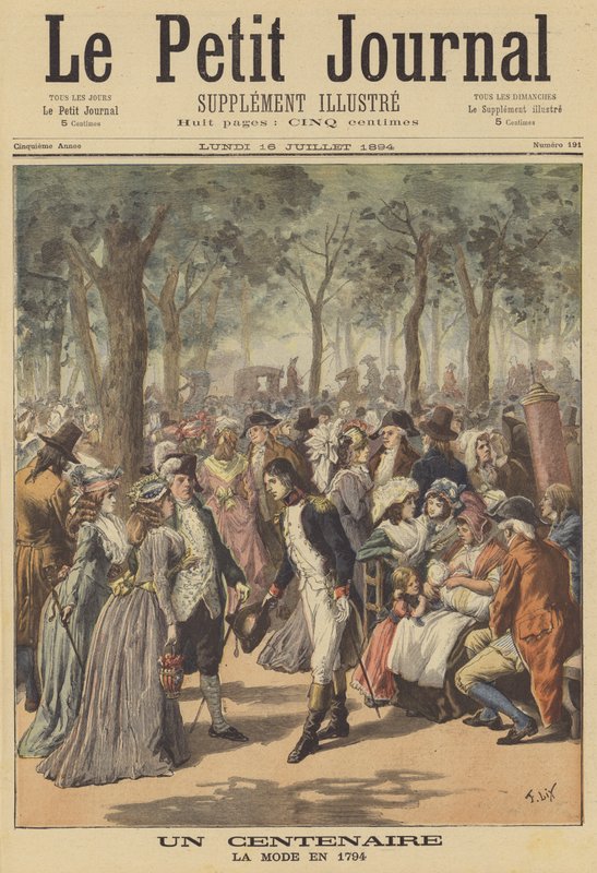 Ett hundraårsjubileum: mode 1794 av after Frederic Theodore Lix