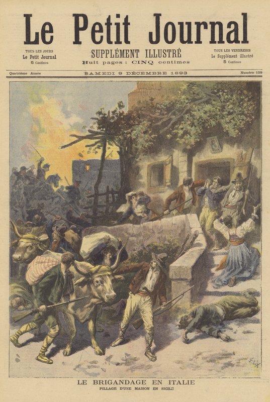 Bandit i Italien av after Frederic Theodore Lix
