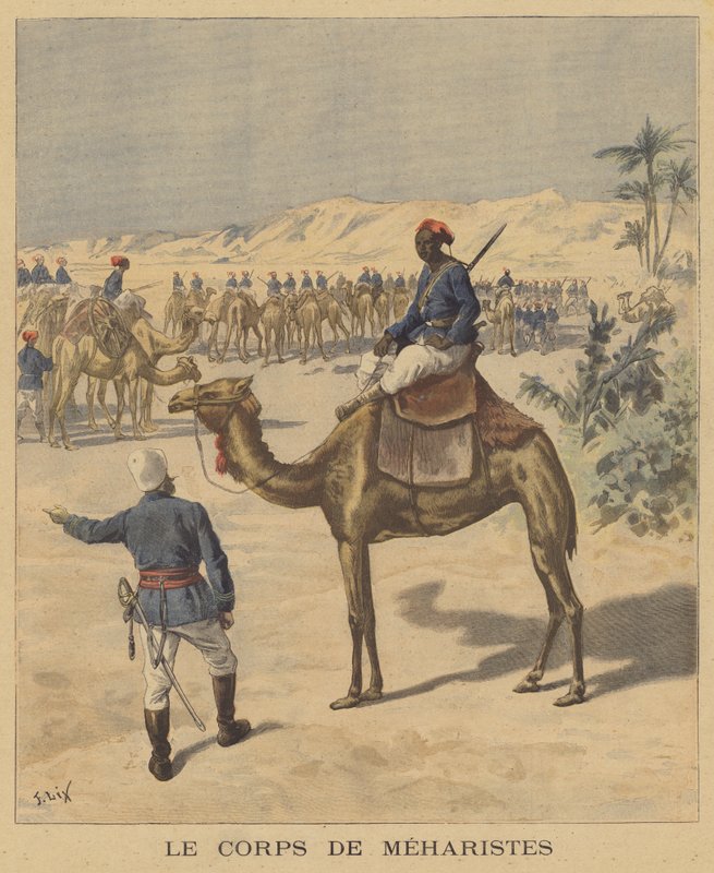 Meharistes kår av after Frederic Theodore Lix