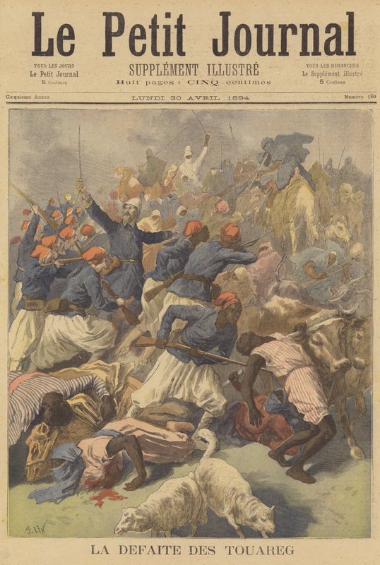 Tuaregernas nederlag av after Frederic Theodore Lix