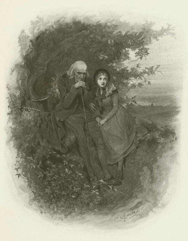 Lilla Nell och hennes farfar av after Frederick Barnard