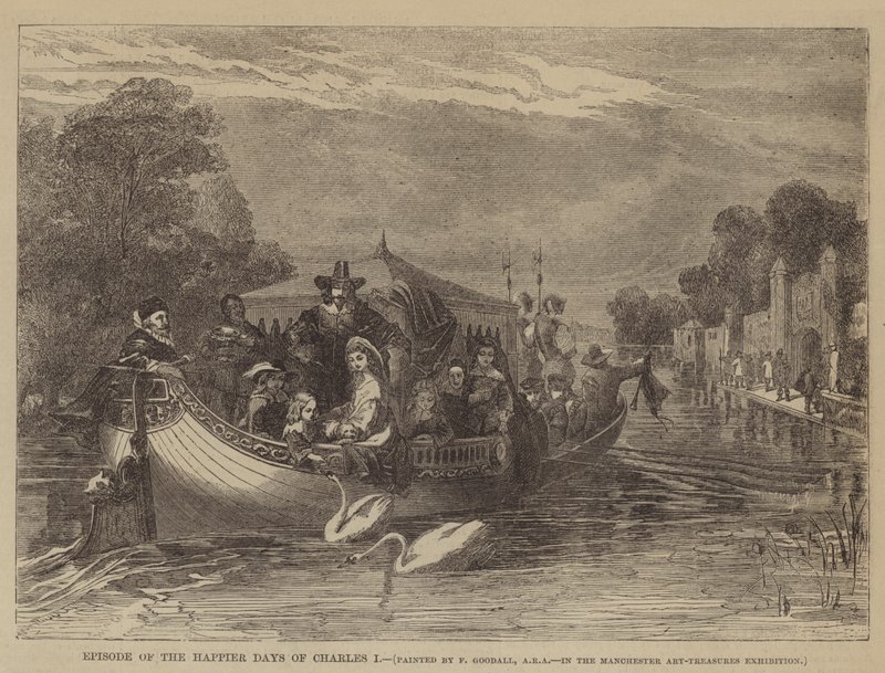 Avsnitt av The Happier Days of Charles I av after Frederick Goodall