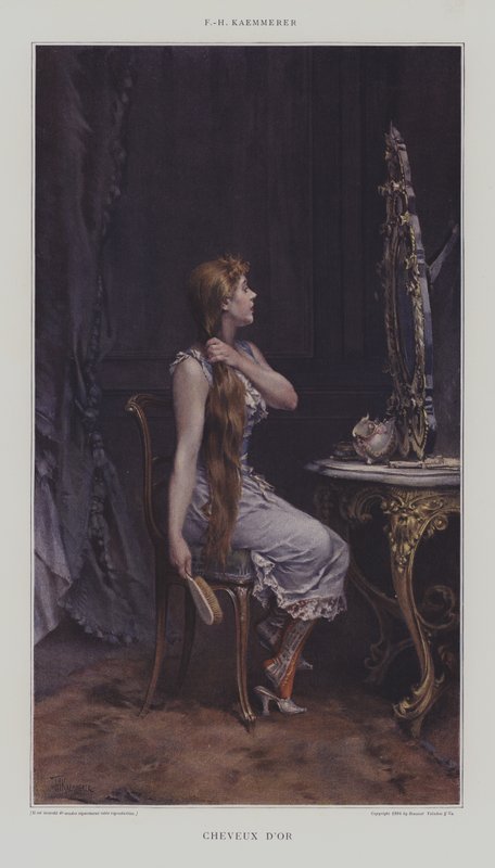Gyllene hår (kromotypograf) av after Frederik Hendrik Kaemmerer