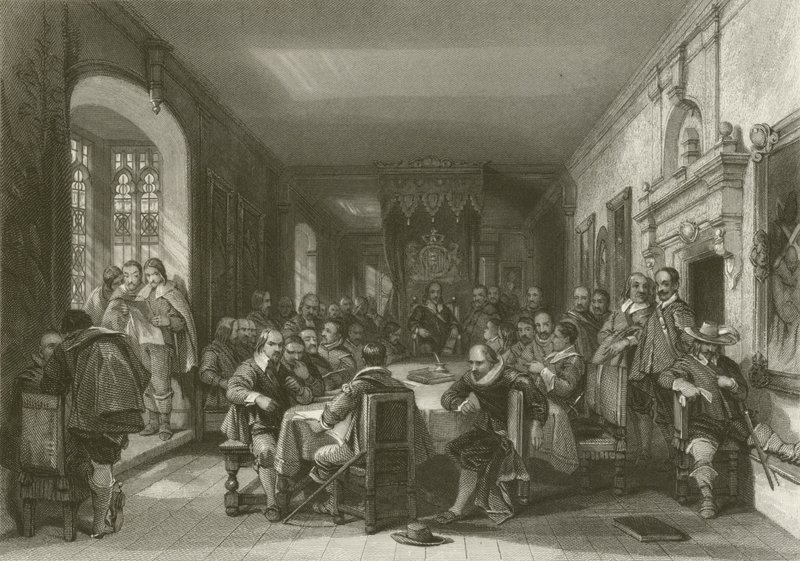 Konferens på Isle of Wight av after George Cattermole
