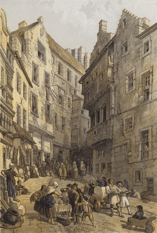 Foot of the West Bow (chromolitho) av after George Cattermole