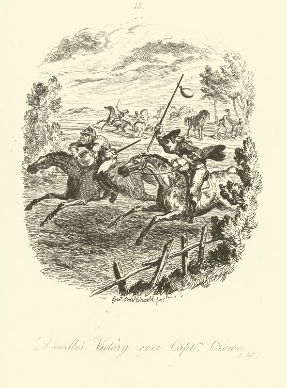 Illustration för Launcelot Greaves av Tobias Smollett av after George Cruikshank