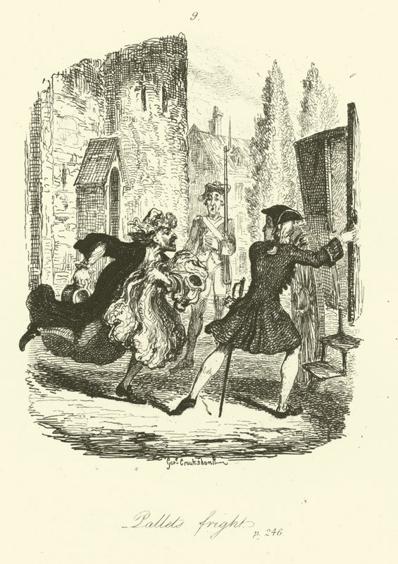 Illustration för Peregrine Pickle av Tobias Smollett av after George Cruikshank