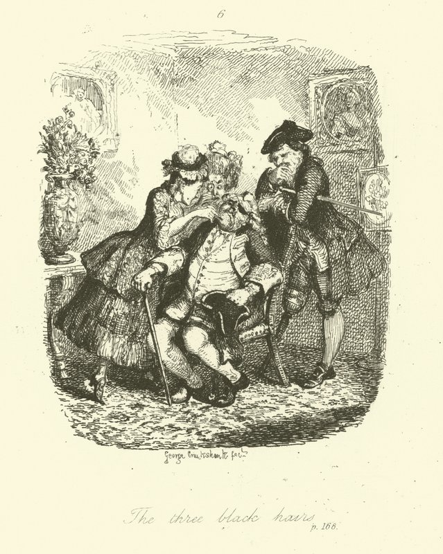 Illustration för Peregrine Pickle av Tobias Smollett av after George Cruikshank