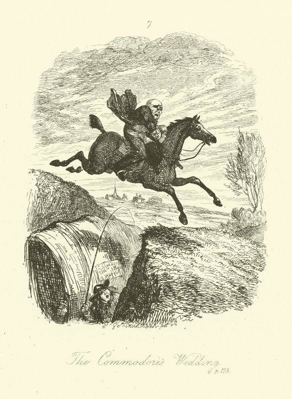 Illustration för Peregrine Pickle av Tobias Smollett av after George Cruikshank