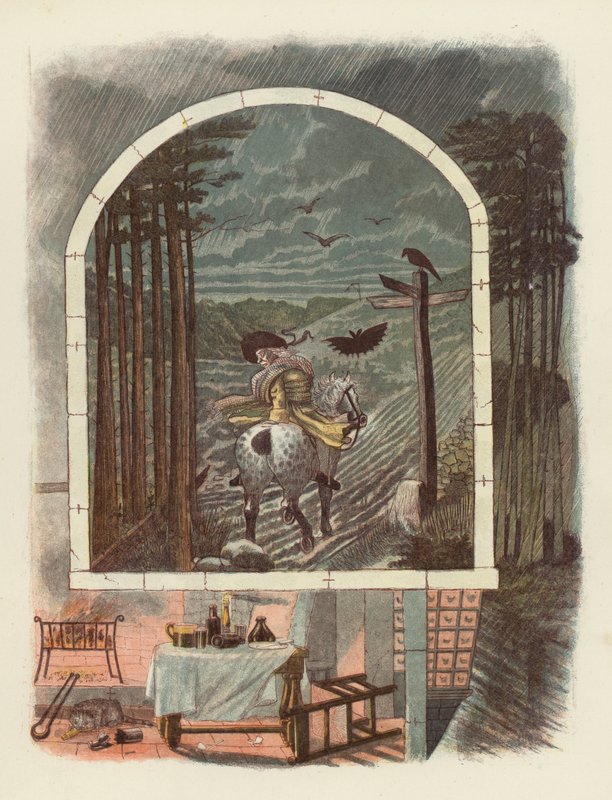 Illustration för Tam OShanter av Robert Burns av after George Cruikshank