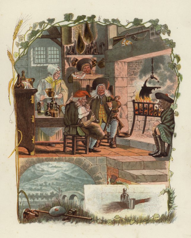 Illustration för Tam OShanter av Robert Burns av after George Cruikshank
