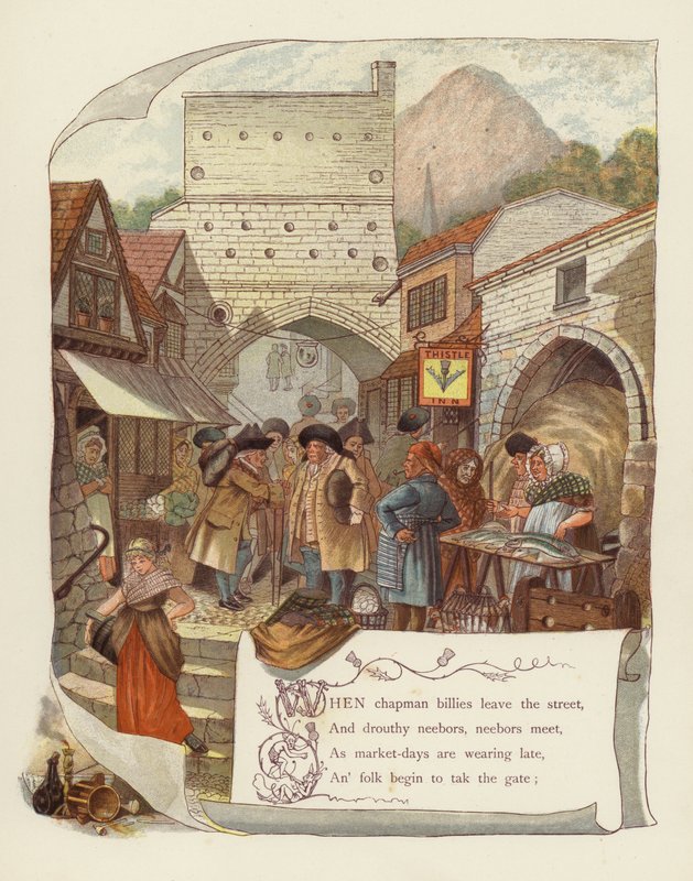 Illustration för Tam OShanter av Robert Burns av after George Cruikshank