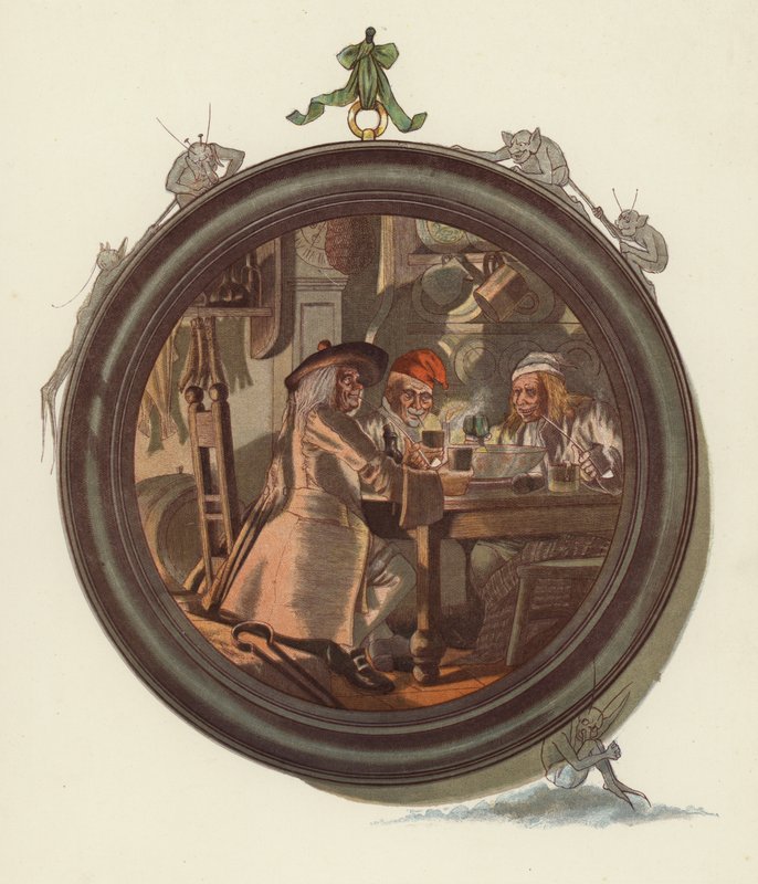 Illustration för Tam OShanter av Robert Burns av after George Cruikshank