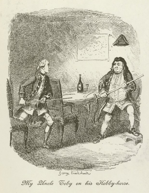 Illustration för Tristram Shandy av after George Cruikshank