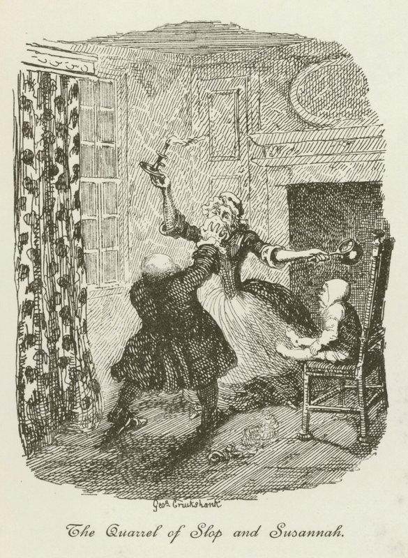 Illustration för Tristram Shandy av after George Cruikshank