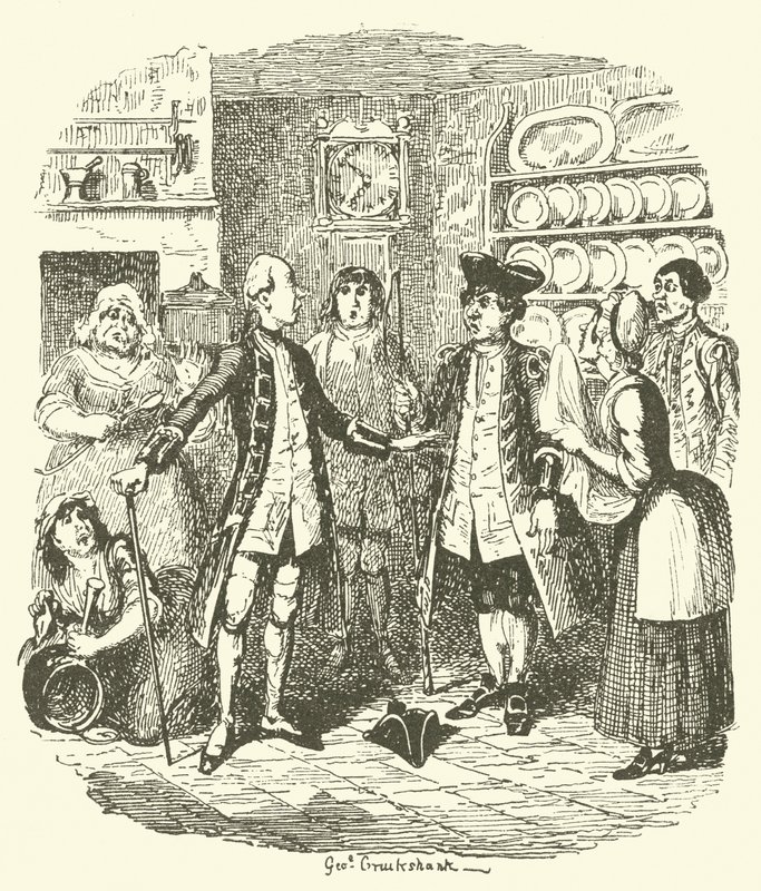 Illustration för Tristram Shandy av after George Cruikshank