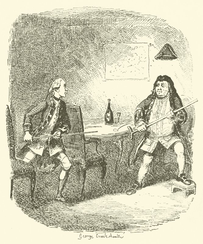 Illustration för Tristram Shandy av after George Cruikshank