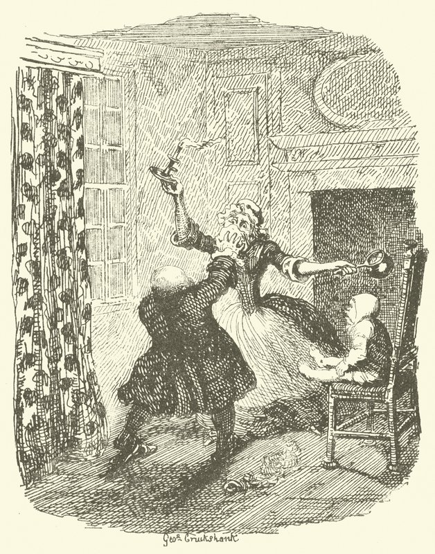 Illustration för Tristram Shandy av after George Cruikshank