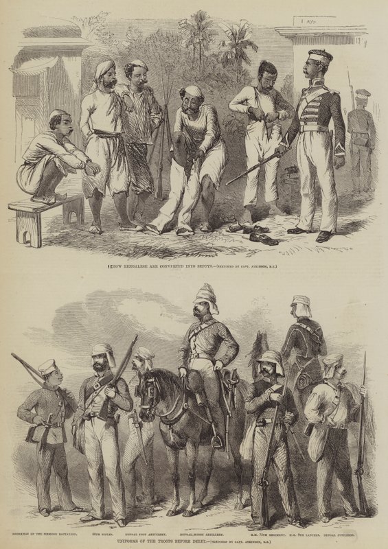 Revolten i Indien av after George Francklin Atkinson