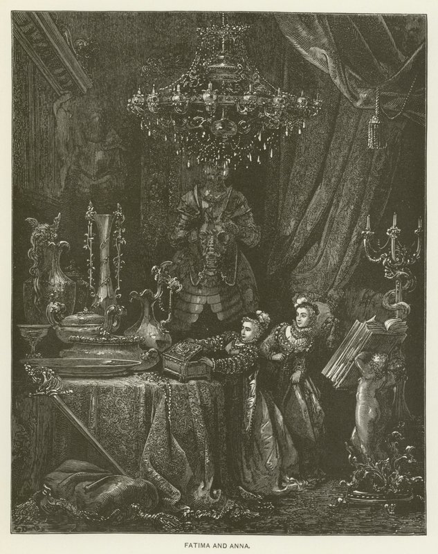 Fatima och Anna av Gustave after Dore