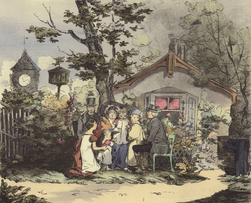 En minister och hans familj av after Henri Bonaventure Monnier