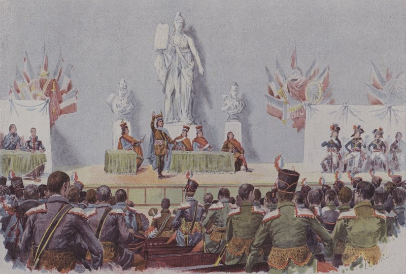 Illustration från Memories of the School of Mars av after Henri Georges Jacques Chartier
