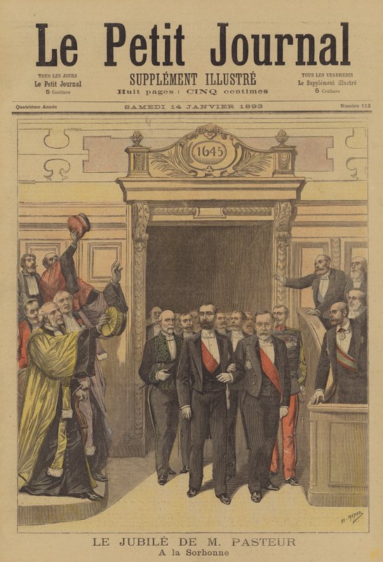 Firande för att hedra Louis Pasteurs 70-årsdag på Sorbonne av after Henri Meyer
