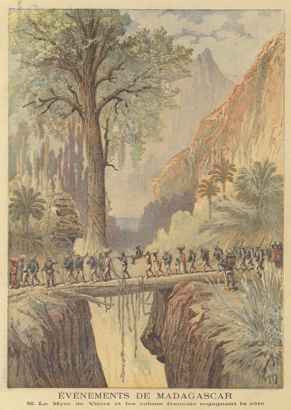 Händelser på Madagaskar av after Henri Meyer