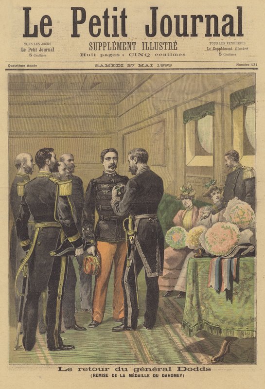 General Dodds tar emot Dahomey-medaljen när han återvände till Frankrike av after Henri Meyer