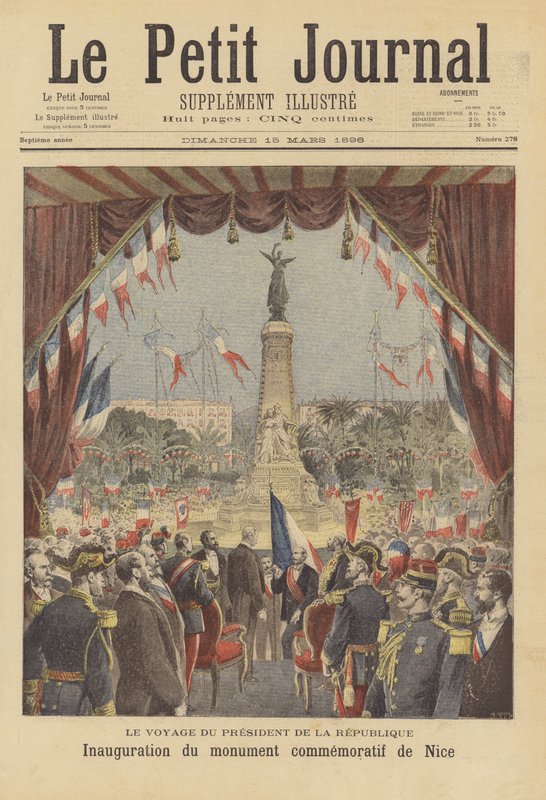 Invigning av ett monument till minne av återintegreringen av grevskapet Nice i Frankrike av after Henri Meyer