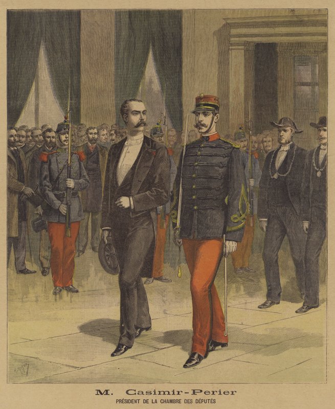 Jean Casimir-Perier, ordförande för den franska deputeradekammaren av after Henri Meyer