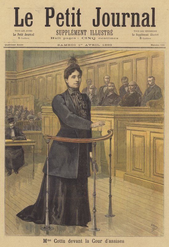 Madame Cottu inför Court of Assizes av after Henri Meyer