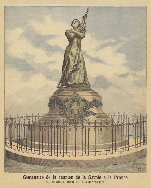 Monument till minne av hundraårsdagen av att Savoyen blev en del av Frankrike av after Henri Meyer