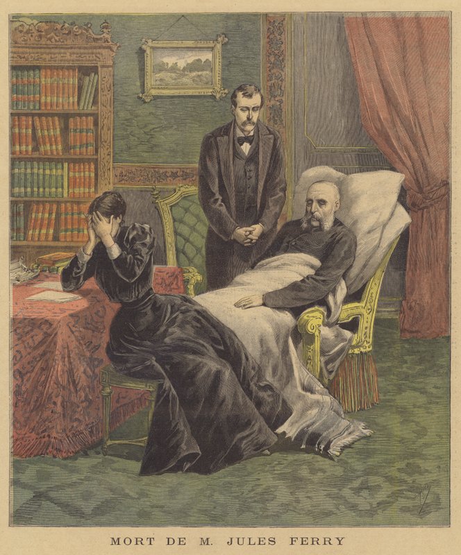 Jules Ferrys död av after Henri Meyer