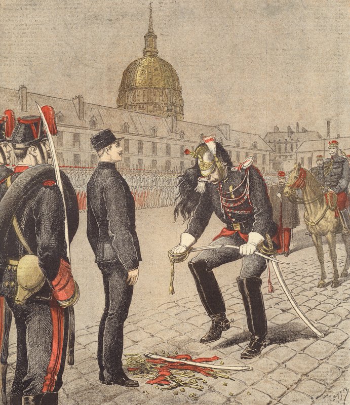 Alfred Dreyfus förnedring av after Henri Meyer