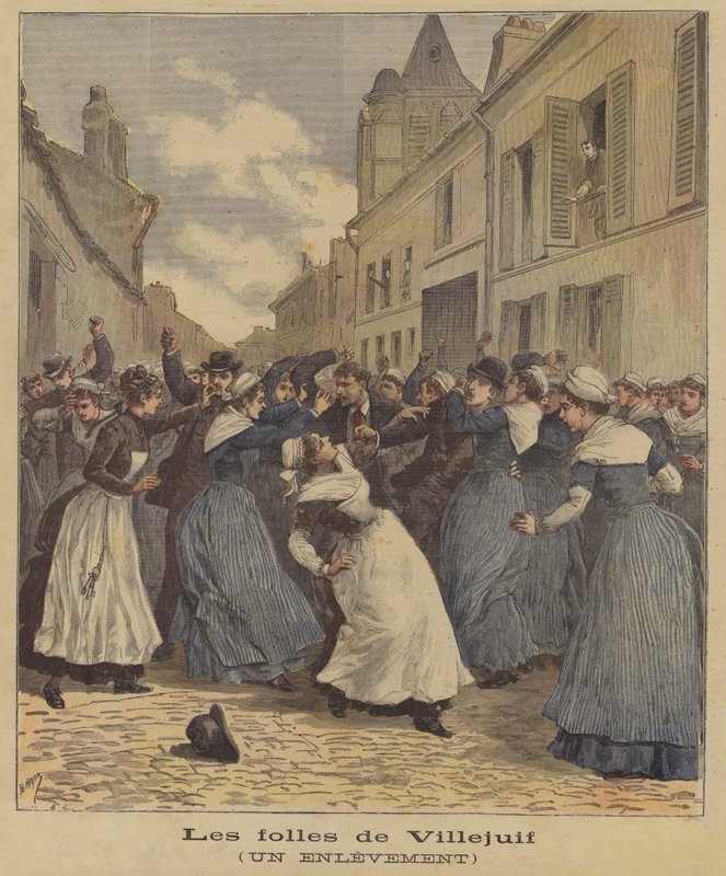 Galningarna i Villejuif av after Henri Meyer