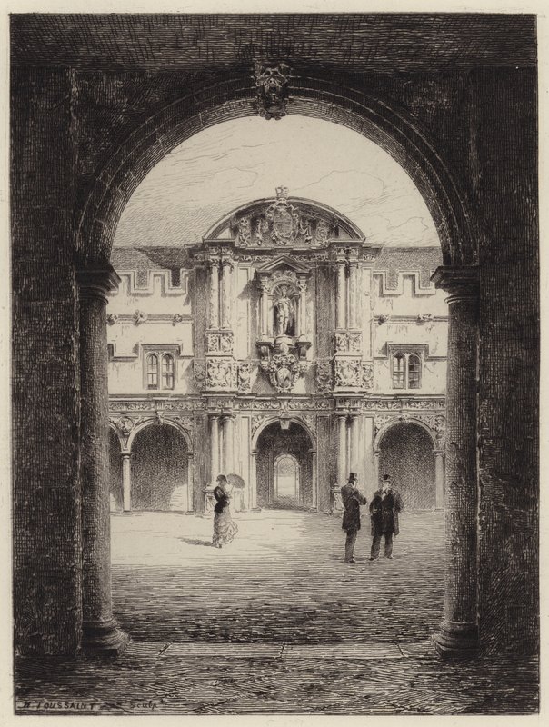 Porten till St Johns College av after Henri Toussaint
