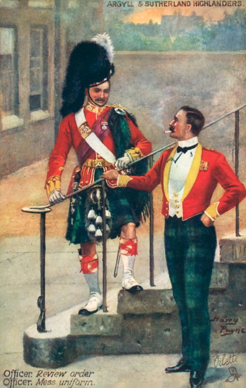 Argyll och Sutherland Highlanders av after Henry A. Payne