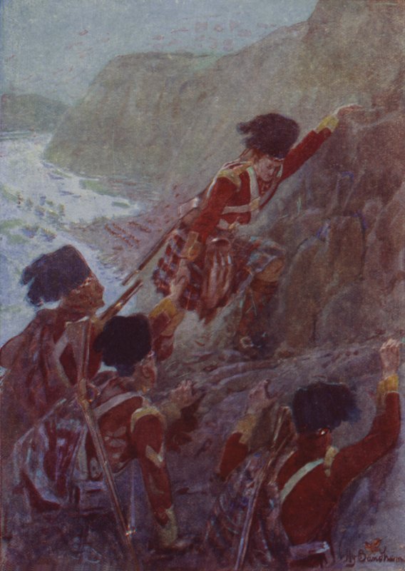Infångandet av Quebec av after Henry Sandham