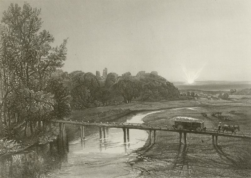 Tutbury slott av Henry after Warren