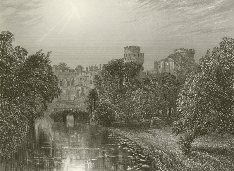 Warwick Castle, före elden av Henry after Warren