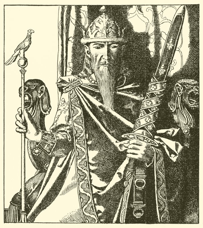 Kung Mark av Cornwall av after Howard Pyle